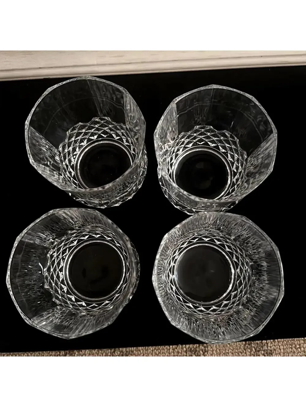 Longchamps by Cristal D'arques Durand tumblers set of 4